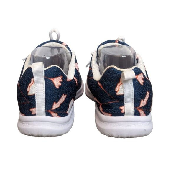 Modcloth Flats familiar…yet different Running in Fields Sneaker Blue Floral 7.5 - Picture 7 of 8